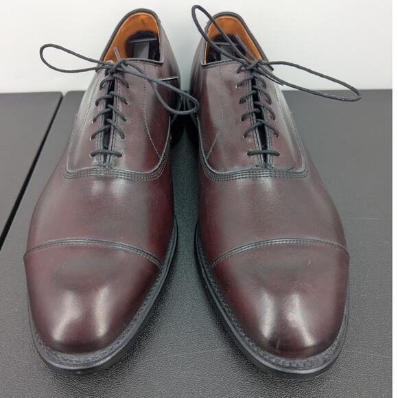 Allen Edmonds Park Avenue Burgundy Cap Toe Oxford Men’s 11 Made in USA - Picture 3 of 11